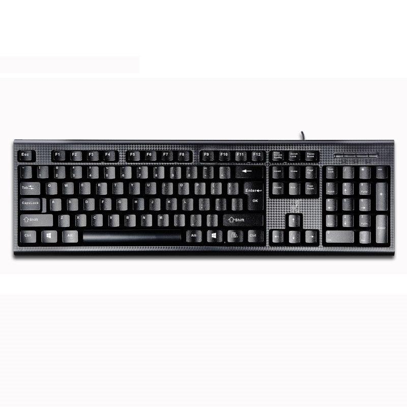 Keyboard USB Square Mouth Business Office Home PS/2 round Hole Wired Desktop Computer Keyboard - Miscellaneous Accessories