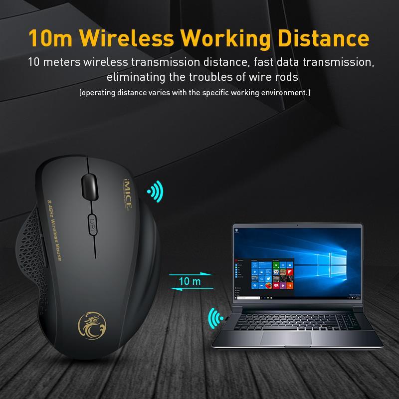 Mouse Wireless Mouse Computer Mouse For PC Laptop 2.4Ghz USB Mini Mause 1600 DPI 6 - Miscellaneous Accessories