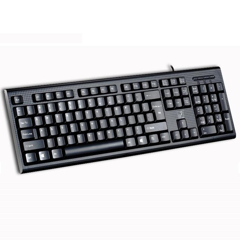 Keyboard USB Square Mouth Business Office Home PS/2 round Hole Wired Desktop Computer Keyboard - Miscellaneous Accessories