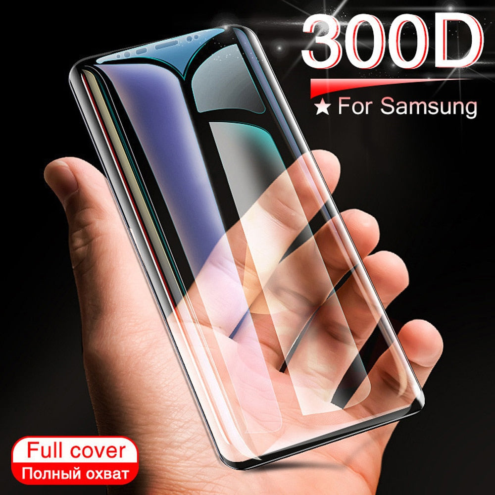 Full Coverage Tempered Glass Screen Protector for Samsung Galaxy S7 Edge, S8, S9, S10, S10 Plus, and S10e - Miscellaneous Accessories