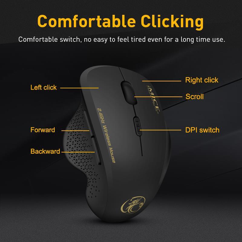 Mouse Wireless Mouse Computer Mouse For PC Laptop 2.4Ghz USB Mini Mause 1600 DPI 6 - Miscellaneous Accessories