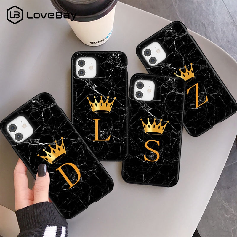 iPhone Case For - 11 12 13 Mini Pro Max X XR XS Max 8 7 Plus Marble Texture Couples Soft TPU Cover - Miscellaneous Accessories