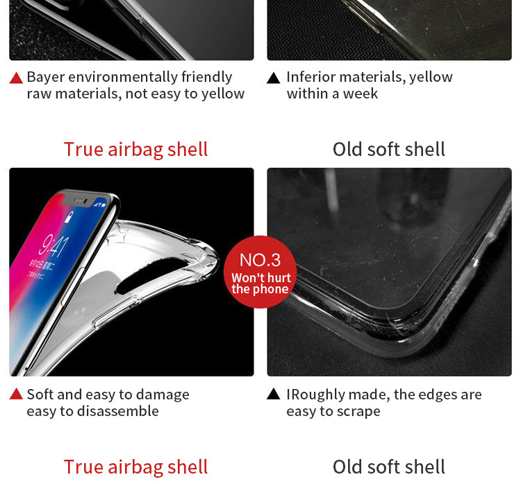 Kebiss Ultra Thin Clear Phone Case - Soft TPU Silicone Back Cover for iPhone 11, 12, 12 Pro Max, XS Max, X, and XR - Miscellaneous Accessories