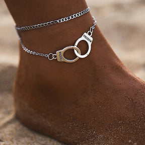 This 2023 New Fashion Star Anklet Multilayer Foot Chain Fashion Handcuffs for Women Accessorie is the perfect way to add the perfect amount of sparkle to your Foots. - Miscellaneous Accessories