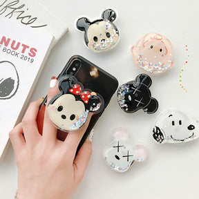 MickeyMelt Phone Holder - Disney Mickey Quicksand Phone Grip with Unique Design, Cell Phone Accessories for Girls, Magnetic Support in the Car, and Secure Grip for Mobile Devices - Miscellaneous Accessories