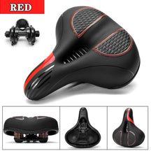 MountainGlide MTB Bicycle Saddle - PU Leather Gel-Filled Cushioning for Comfortable and Shockproof Cycling - Hollow Design for Improved Airflow and Performance - Miscellaneous Accessories