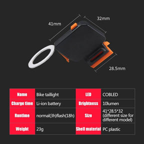 LuminaCycle: USB Rechargeable Bike Taillight with Multiple Lighting Modes - Miscellaneous Accessories