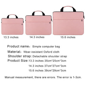 Notebook Bag 13.3 14.1 15.6 Inch Sleeve Case Travel Carrying Bag for Macbook Air Pro Waterproof Portable Computer Handbag - Miscellaneous Accessories