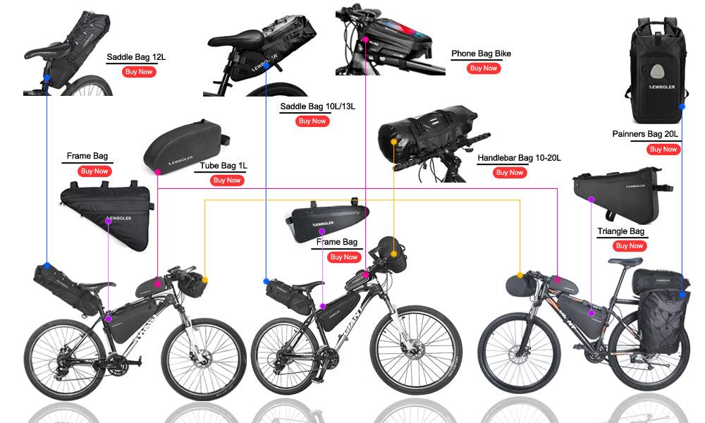 TrekPack: Bike Frame Bag with Touchscreen Compatibility and Waterproofing for All Adventures - Miscellaneous Accessories