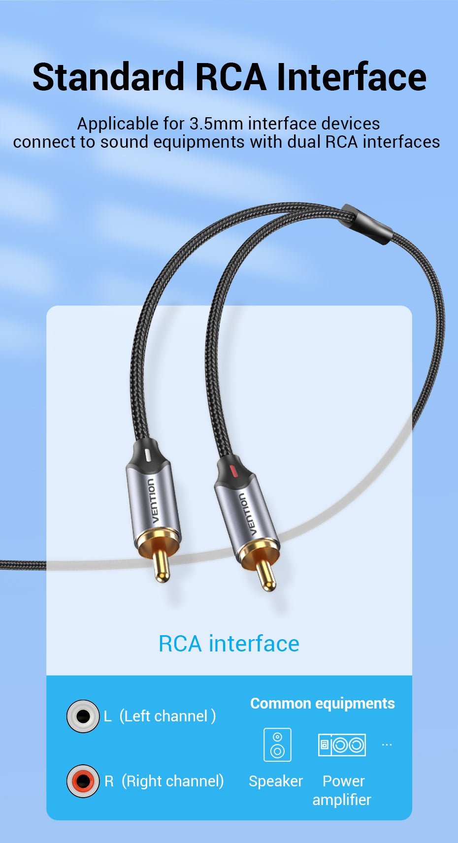 USB C to 2 RCA Audio Cable - Type C to RCA Cable for Speaker, Amplifier, Huawei, Xiaomi, Laptop, and More - USB C Splitter RCA Y Cable Available in 1m, 2m, and 3m Lengths - Miscellaneous Accessories