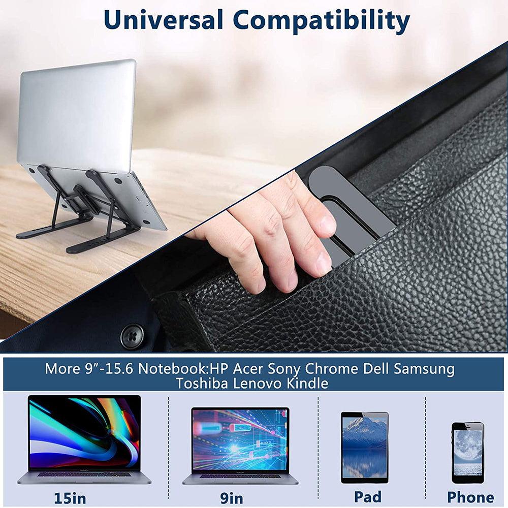 FlexiCool Notebook Stand - Portable, Foldable, Adjustable, and Cooling Bracket for Laptops and Tablets" - Miscellaneous Accessories