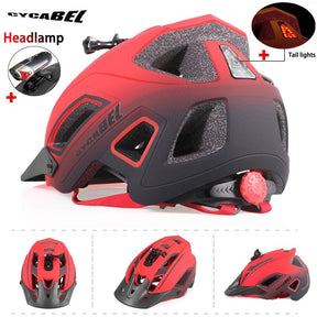 MountainPro: Men's MTB Bicycle Helmet with LED Light for Safe Riding - Miscellaneous Accessories