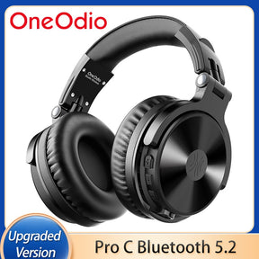 ProBass Wireless Headphones - Oneodio Pro-C Bluetooth 5.2 Foldable Stereo Earphones with Microphone, 110H PlayTime and Deep Bass for PC and Phone - Miscellaneous Accessories