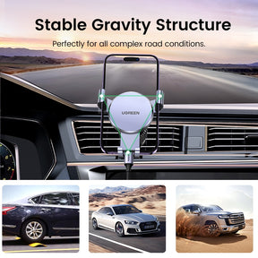 GravityGrip: UGREEN's Car Phone Holder Stand with Gravity Dashboard Design for Universal Mobile Phone Support For Mobile Phone Xiaomi, Samsung, iPhone - Miscellaneous Accessories