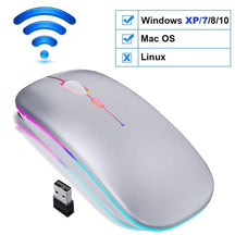 Mouse Computer Bluetooth, Wirelesss Rechargeable Mause Ergonomic Silent For Laptop Tablet, PC - Miscellaneous Accessories