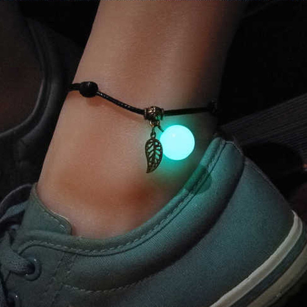 Beautiful luminous Anklets For Women and Men 
for day and night with Adjustable Rope Bracelet Couple Accessories Gift - Miscellaneous Accessories