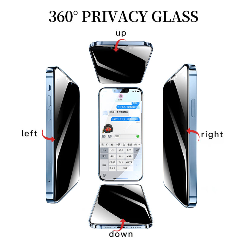 This 360 degree tempered glass privacy screen protector shields your iPhone, for several models - Miscellaneous Accessories