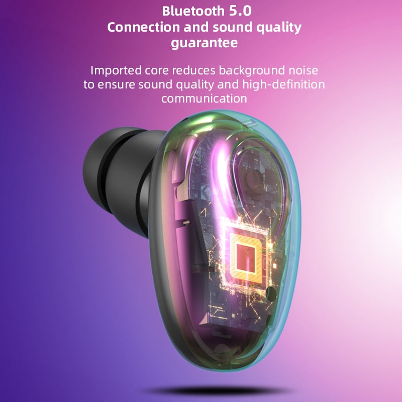 AquaBud Sport Earphones - OLAF Single In Ear Bluetooth Earphones with Handsfree Wireless Connectivity, Mic, and TWS Waterproof Design (IPX5) for Sports and Gaming - Miscellaneous Accessories