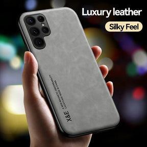 Case Magnetic Sheepskin Leather For Samsung - Miscellaneous Accessories