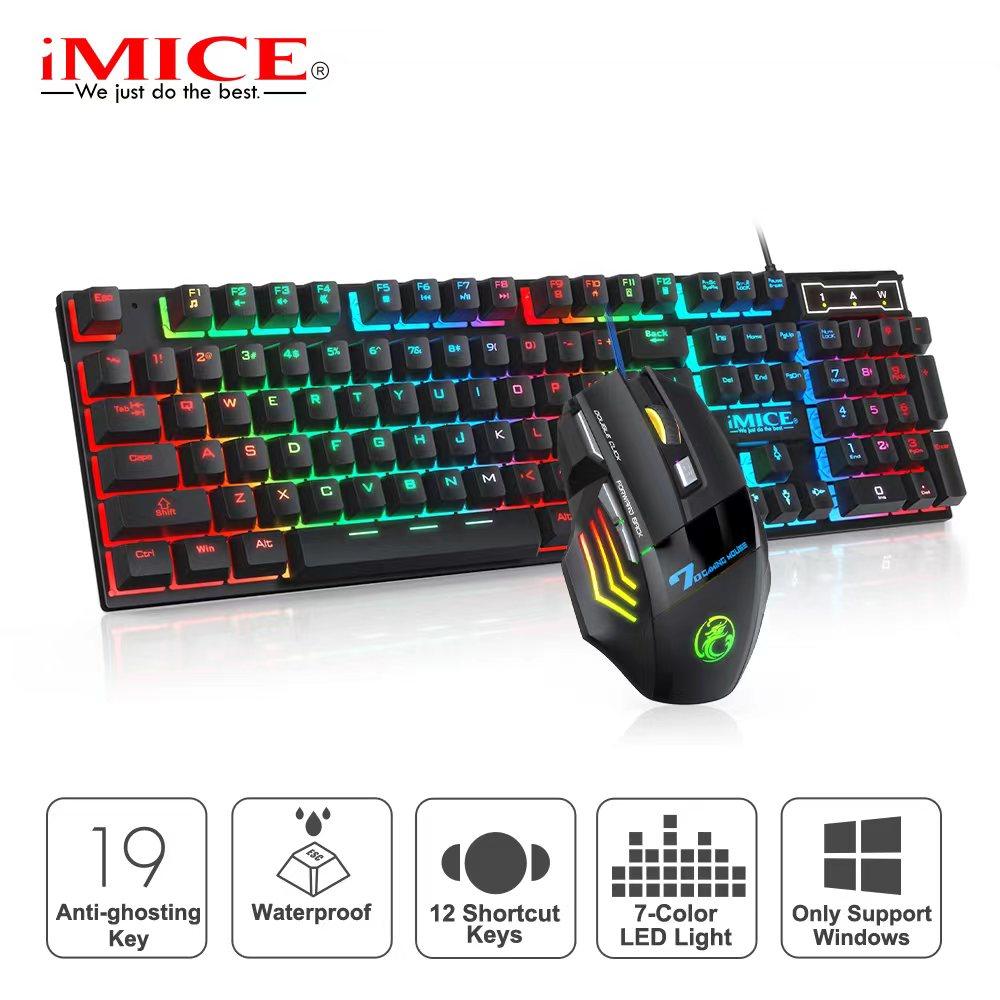 keyboard Gamer and Mouse With Backlight USB 104 keycaps Wired Ergonomic For PC, Laptop - Miscellaneous Accessories