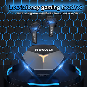 Bluetooth Sports Rusam Earphones Noise Cancellation, and Gaming-Optimized Features HD - Miscellaneous Accessories