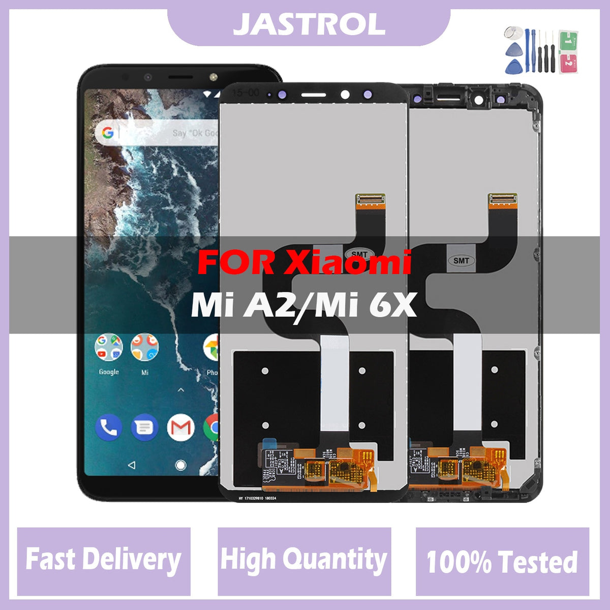 5.99" Display LCD For Xiaomi Mi A2,Lcd Display Touch Screen Digitizer Assembly for Mi 6X M1804D2SG M1804D2SI - Miscellaneous Accessories