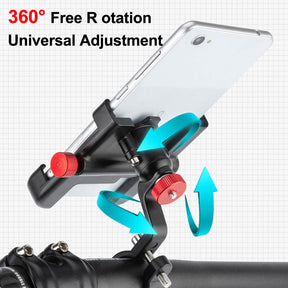 TrekHold: 360° Rotatable MTB Phone Mount with Non-Slip Cycling Bracket and Aluminum Build