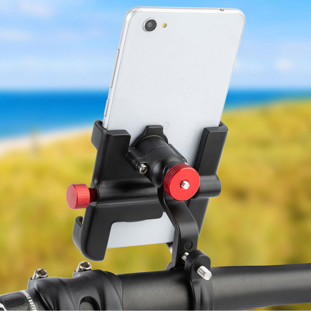 TrekHold: 360° Rotatable MTB Phone Mount with Non-Slip Cycling Bracket and Aluminum Build