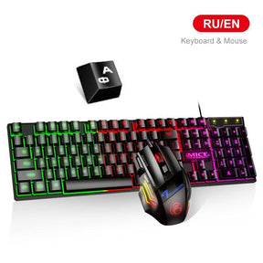 keyboard Gamer and Mouse With Backlight USB 104 keycaps Wired Ergonomic For PC, Laptop - Miscellaneous Accessories