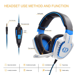 SoundStorm Gaming Headset - Noise-Isolating Over-Ear Headphones with Mic, Volume Control, and Bass Surround for PC, PS4, and PS5 Video Games - Miscellaneous Accessories