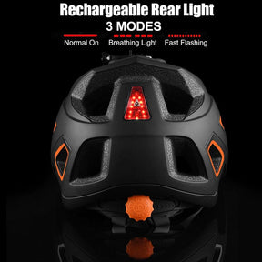 MountainPro: Men's MTB Bicycle Helmet with LED Light for Safe Riding - Miscellaneous Accessories