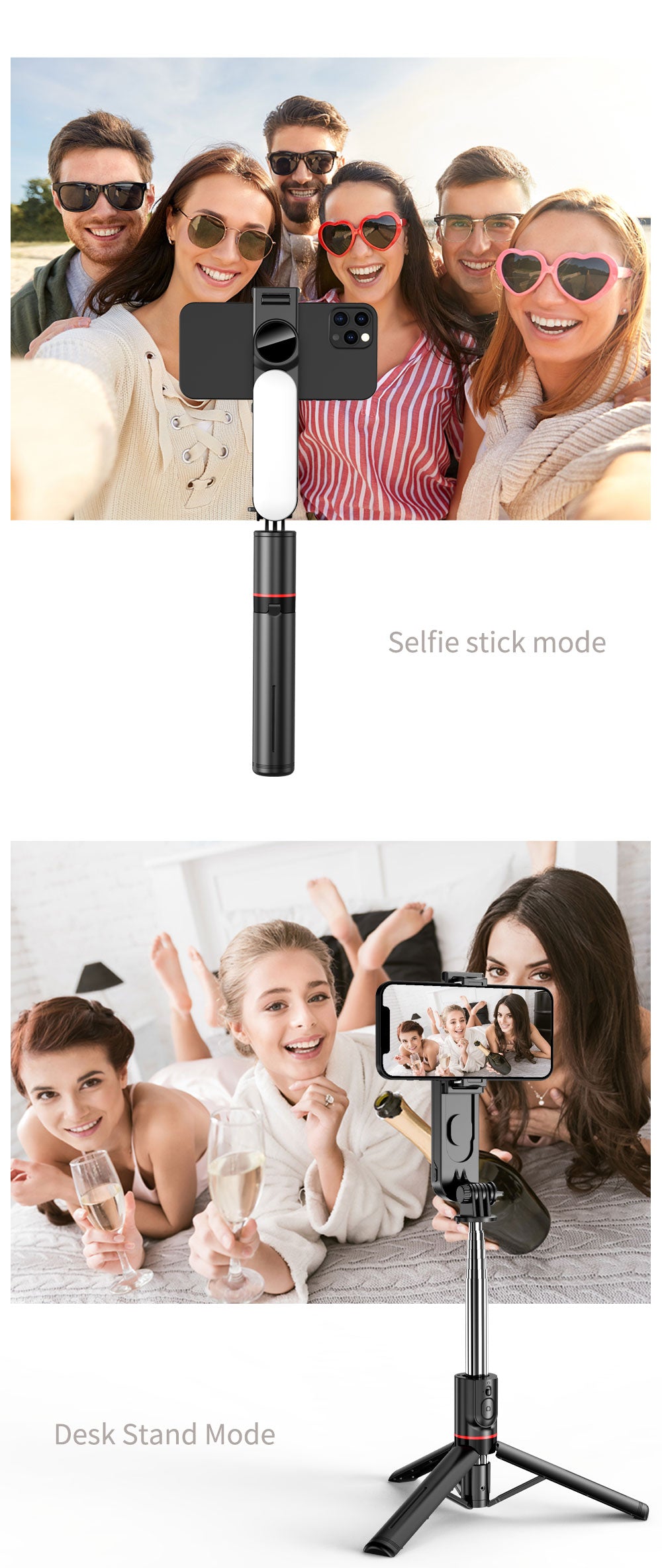 Mini Tripod Photo Live with Fill Light Wireless Bluetooth Remote Shutter - Miscellaneous Accessories