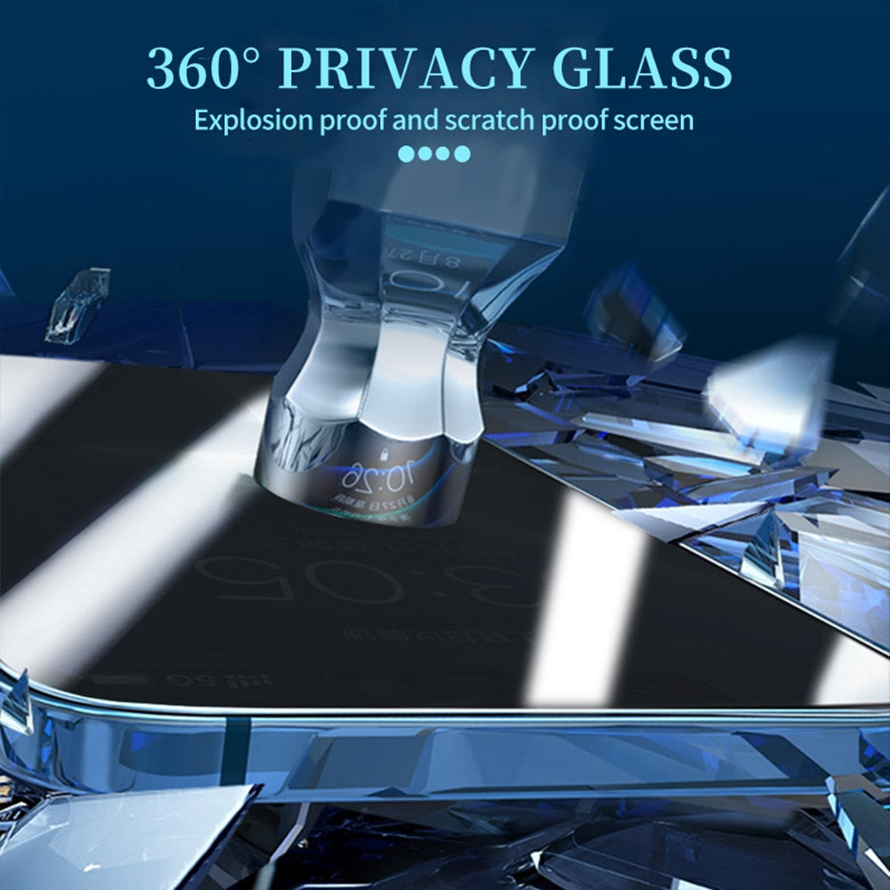 This 360 degree tempered glass privacy screen protector shields your iPhone, for several models - Miscellaneous Accessories