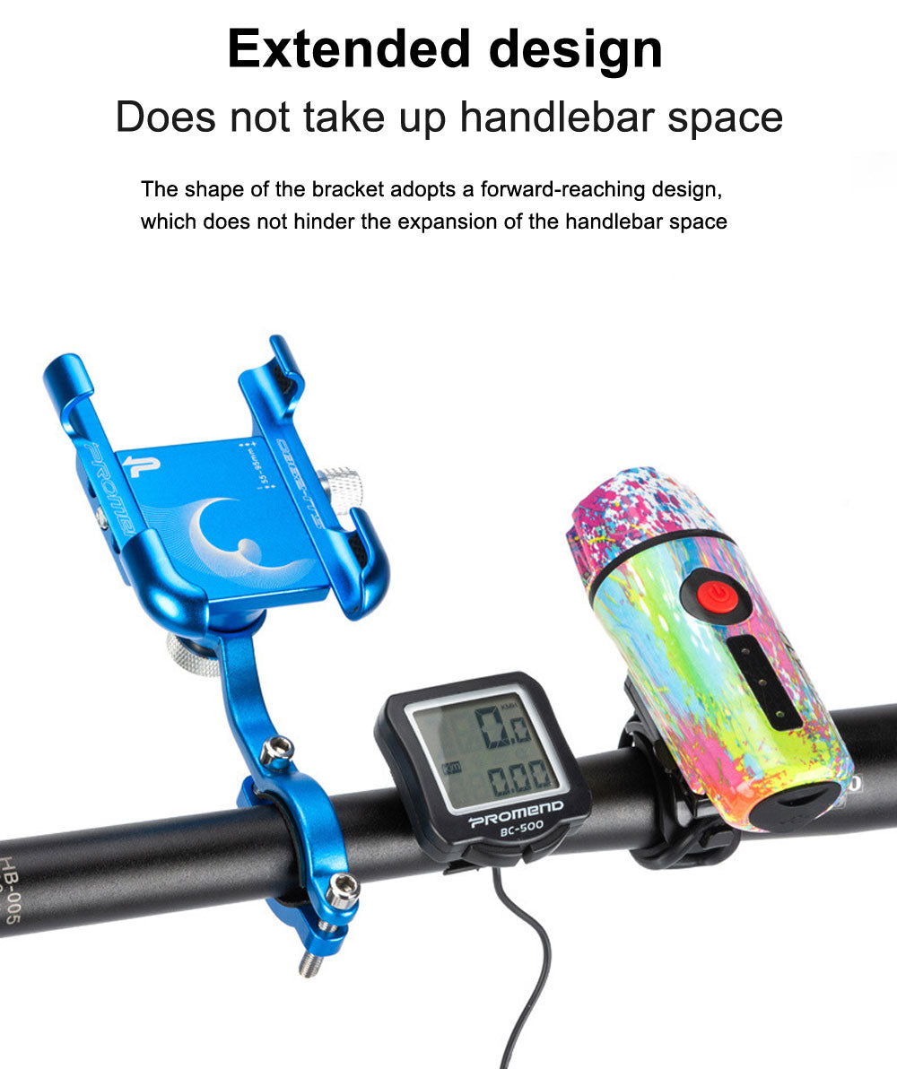 TrekHold: 360° Rotatable MTB Phone Mount with Non-Slip Cycling Bracket and Aluminum Build