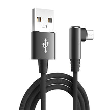 Kebiss Fast Charging USB Micro Cable - 90 Degree Elbow Data Charger Cord for Samsung, Xiaomi, and Other Mobile Phone Accessories - Miscellaneous Accessories