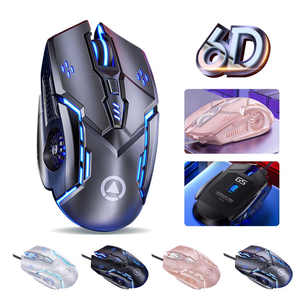 Mouse Gaming Mouse 6D 4-Speed DPI RGB Computer Laptop Gaming Mouse Slicent Mouse - Miscellaneous Accessories