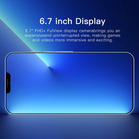 ProMaximus 2023 - i13 Pro Max 6.7 Inch Smartphones 16GB+512G 5000mAh 5G Network Unlock Cell Phone Dual SIM Android Phone - Miscellaneous Accessories