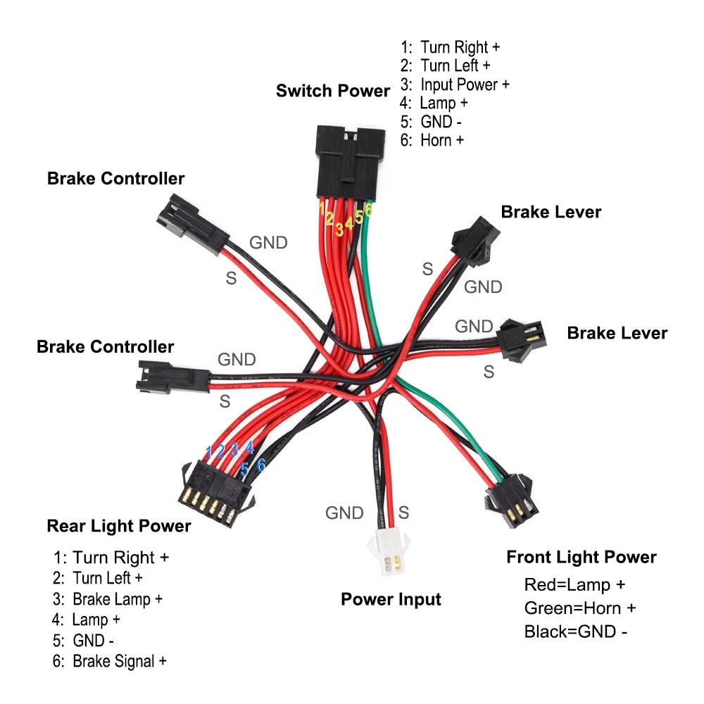 CycleSight: E-Bike Light Kit with Brake Light, Turn Signals, and Switch for 36V/48V Battery - Miscellaneous Accessories