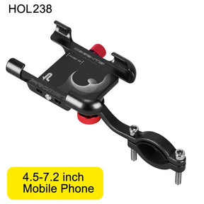 TrekHold: 360° Rotatable MTB Phone Mount with Non-Slip Cycling Bracket and Aluminum Build