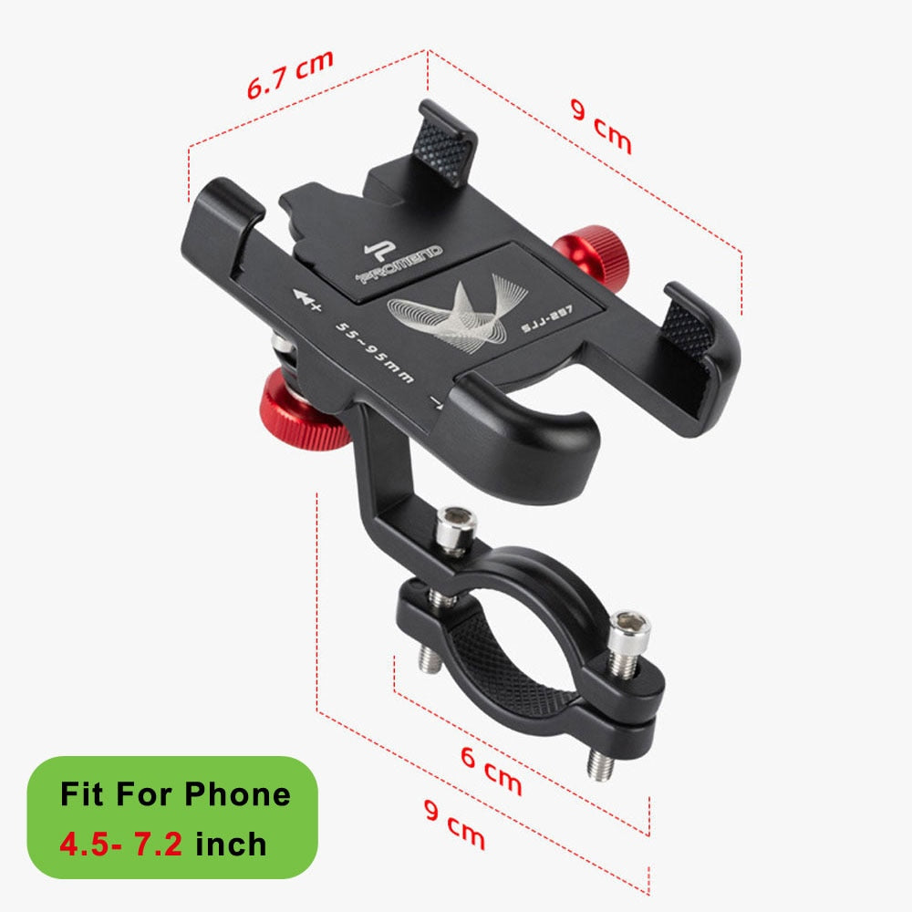 TrekHold: 360° Rotatable MTB Phone Mount with Non-Slip Cycling Bracket and Aluminum Build