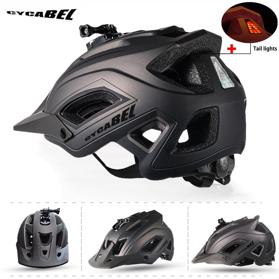 MountainPro: Men's MTB Bicycle Helmet with LED Light for Safe Riding - Miscellaneous Accessories