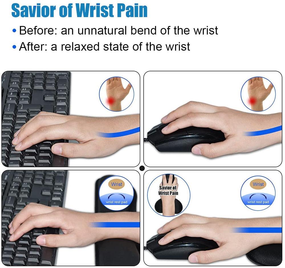 Cushion Wrist Rest Mouse Pad Combo - Miscellaneous Accessories