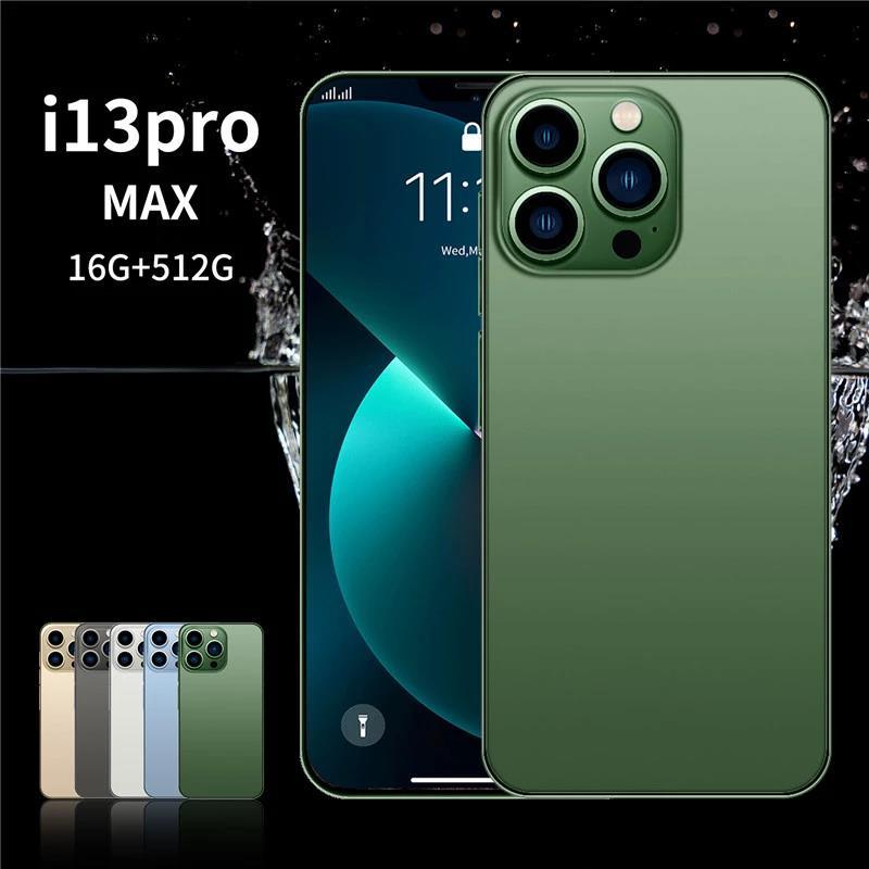 ProMaximus 2023 - i13 Pro Max 6.7 Inch Smartphones 16GB+512G 5000mAh 5G Network Unlock Cell Phone Dual SIM Android Phone - Miscellaneous Accessories