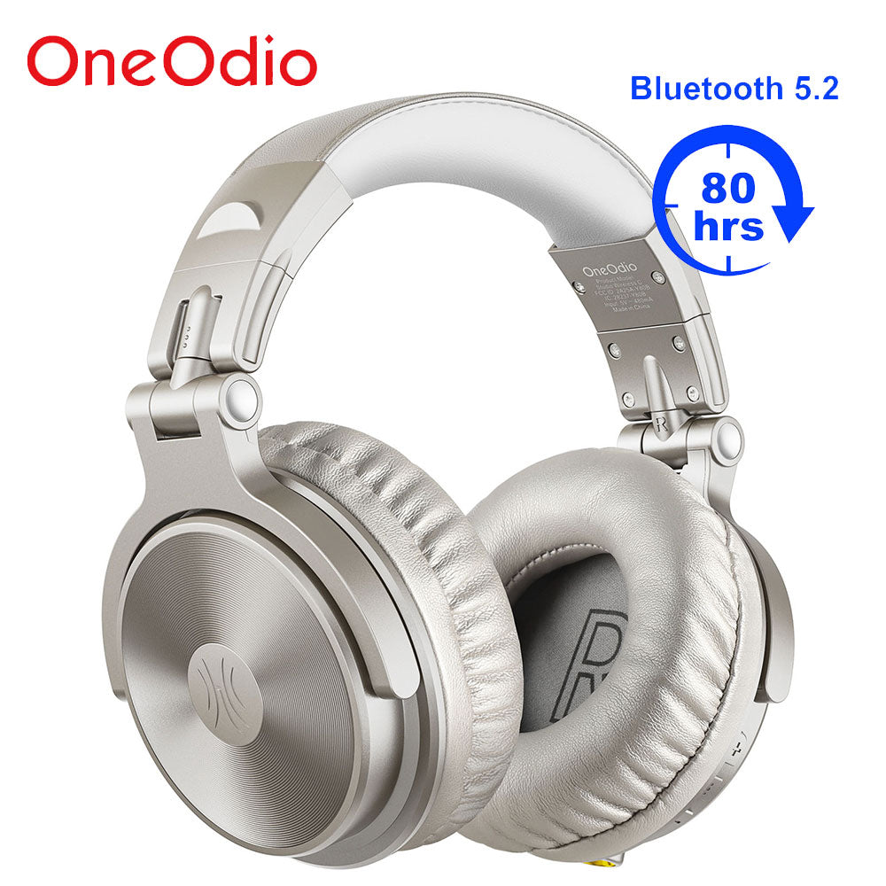 ProBass Wireless Headphones - Oneodio Pro-C Bluetooth 5.2 Foldable Stereo Earphones with Microphone, 110H PlayTime and Deep Bass for PC and Phone - Miscellaneous Accessories