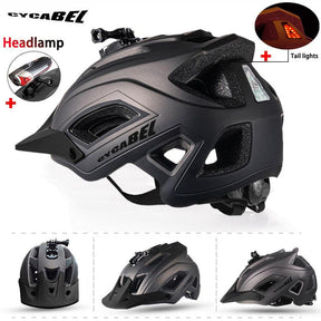 MountainPro: Men's MTB Bicycle Helmet with LED Light for Safe Riding - Miscellaneous Accessories