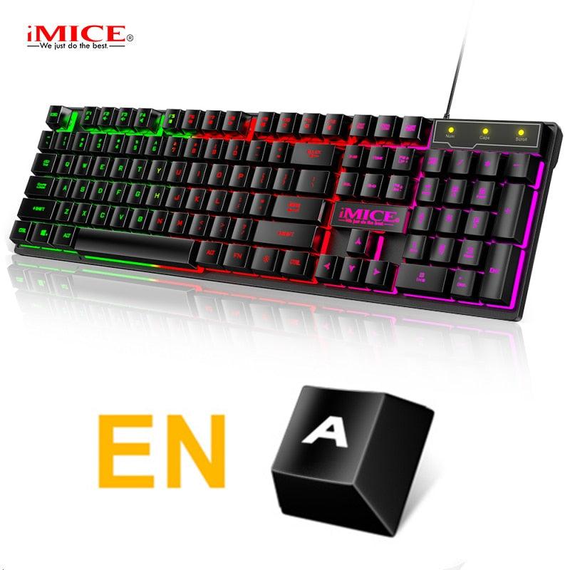 keyboard Gamer and Mouse With Backlight USB 104 keycaps Wired Ergonomic For PC, Laptop - Miscellaneous Accessories