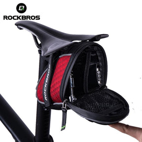 RideReady 3D Shell Bicycle Bag - Rainproof Saddle Bag with Reflective Details, Shockproof Design, and Rear Seatpost Mount - Essential MTB Bike Accessories for Adventure Cyclists - Miscellaneous Accessories