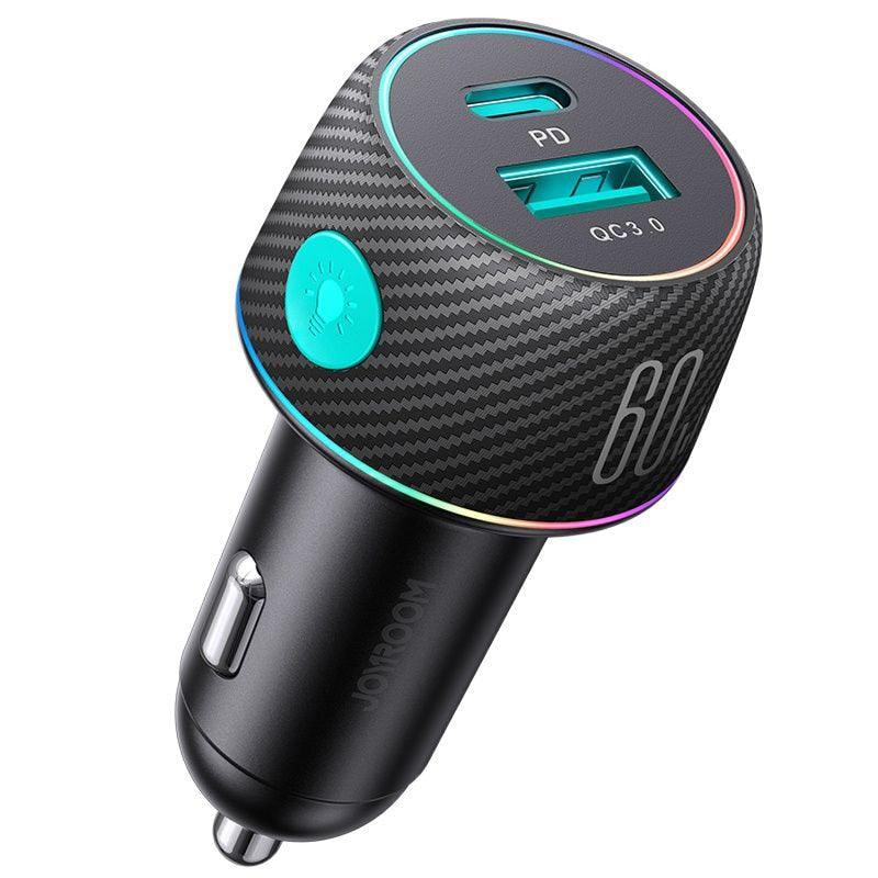 QuickCharge Pro: Fast Charging Car Phone Adapter with PD35W & PPS25W for iPhones, iPads, Samsungs, Pixels, LG, and 7 Color Modes - Miscellaneous Accessories