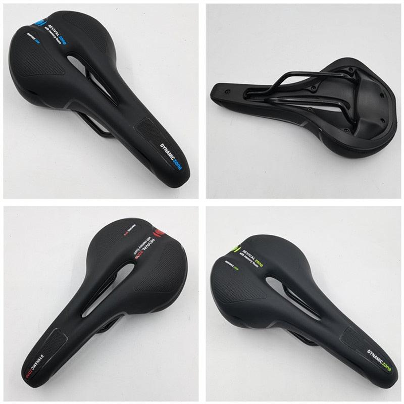 RideEase Comfort Bicycle Saddle - MTB Mountain Road Bike Seat with Hollow Gel Cushioning - Designed for Men and Women's Cycling Comfort - Miscellaneous Accessories