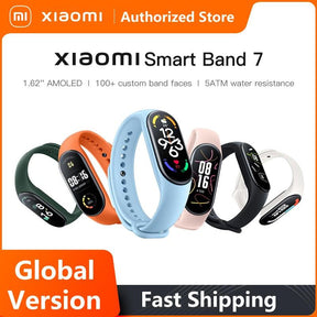 Smartwatch Xiaomi Mi Band 7 Smart Bracelet 6 Color AMOLED Screen Miband 7 Blood Oxygen Bluetooth Waterproof - Miscellaneous Accessories